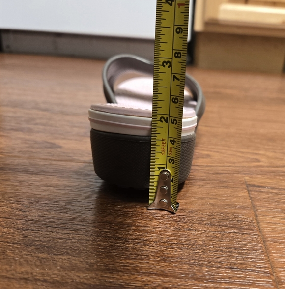 CROCS Light Pink & Brown Heeled Sandal Size 6 - Picture 5 of 5